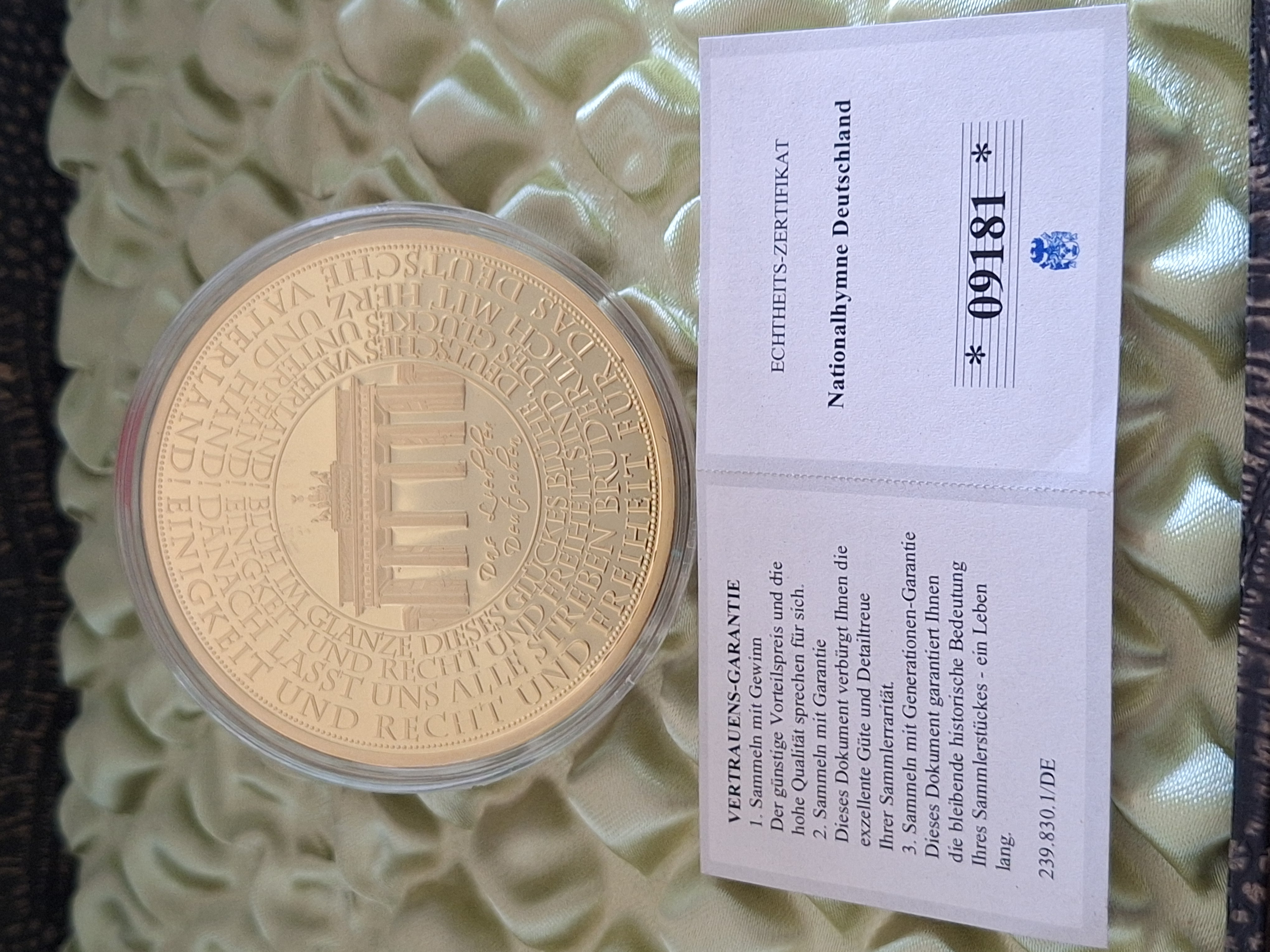 Medaille - Nationalhymne Deutschland — Bild 2