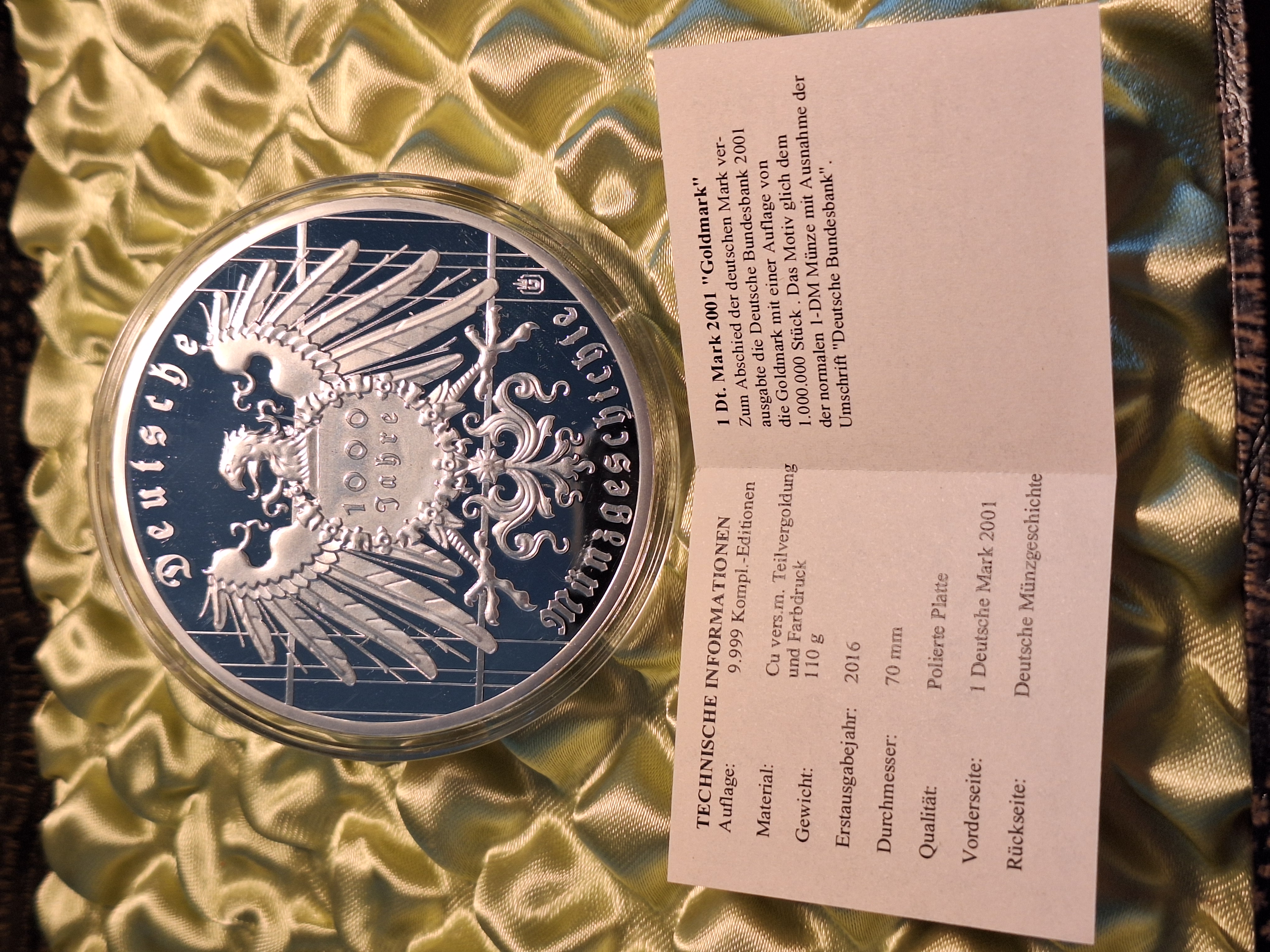 Medaille - 1000 Jahre Dt. Münzgeschichte — Bild 3