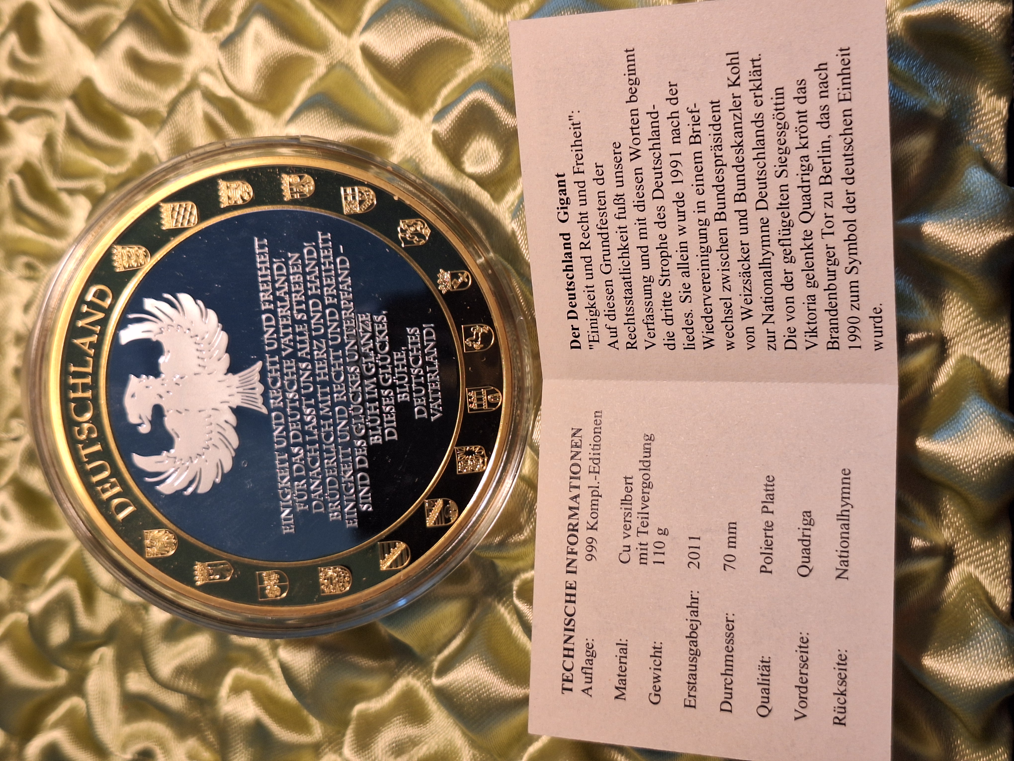 Medaille - Einigkeit, Recht und Freiheit — Bild 3