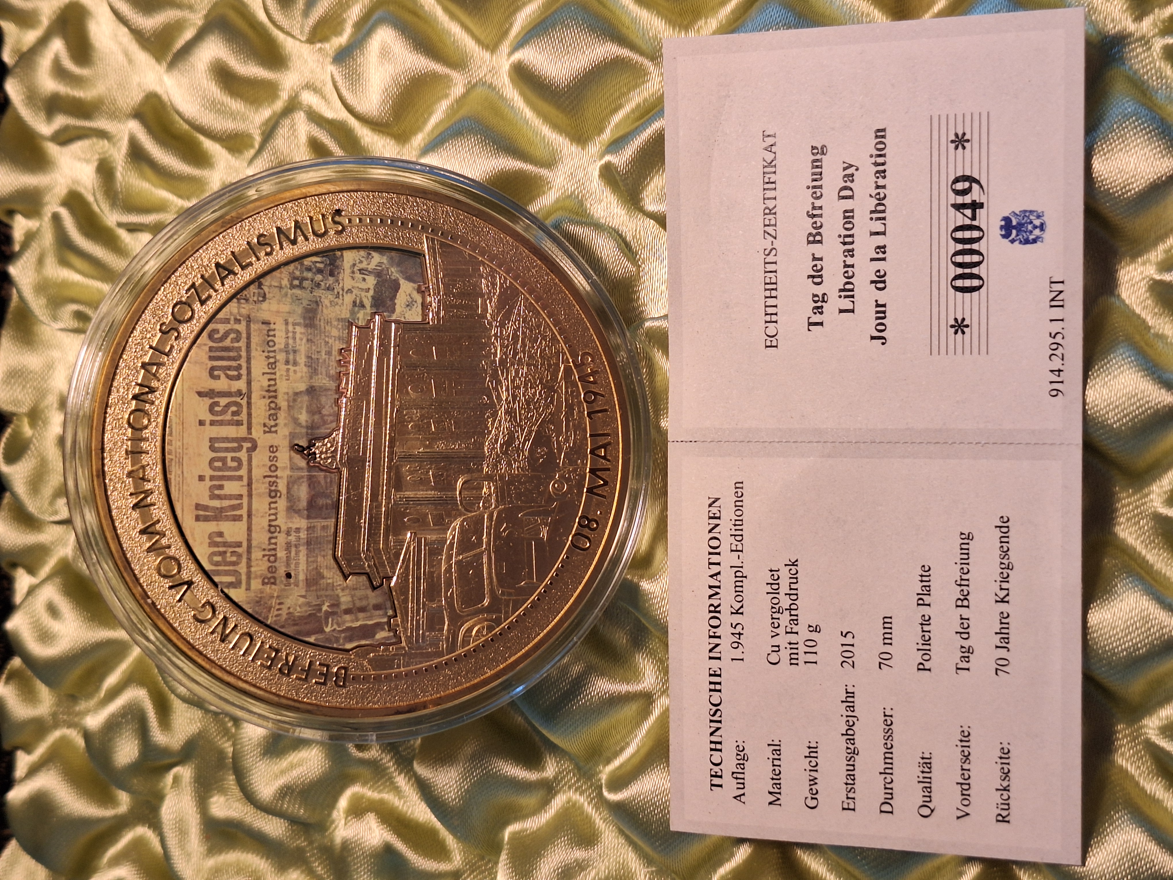 Medaille - Tag der Befreiung — Bild 2