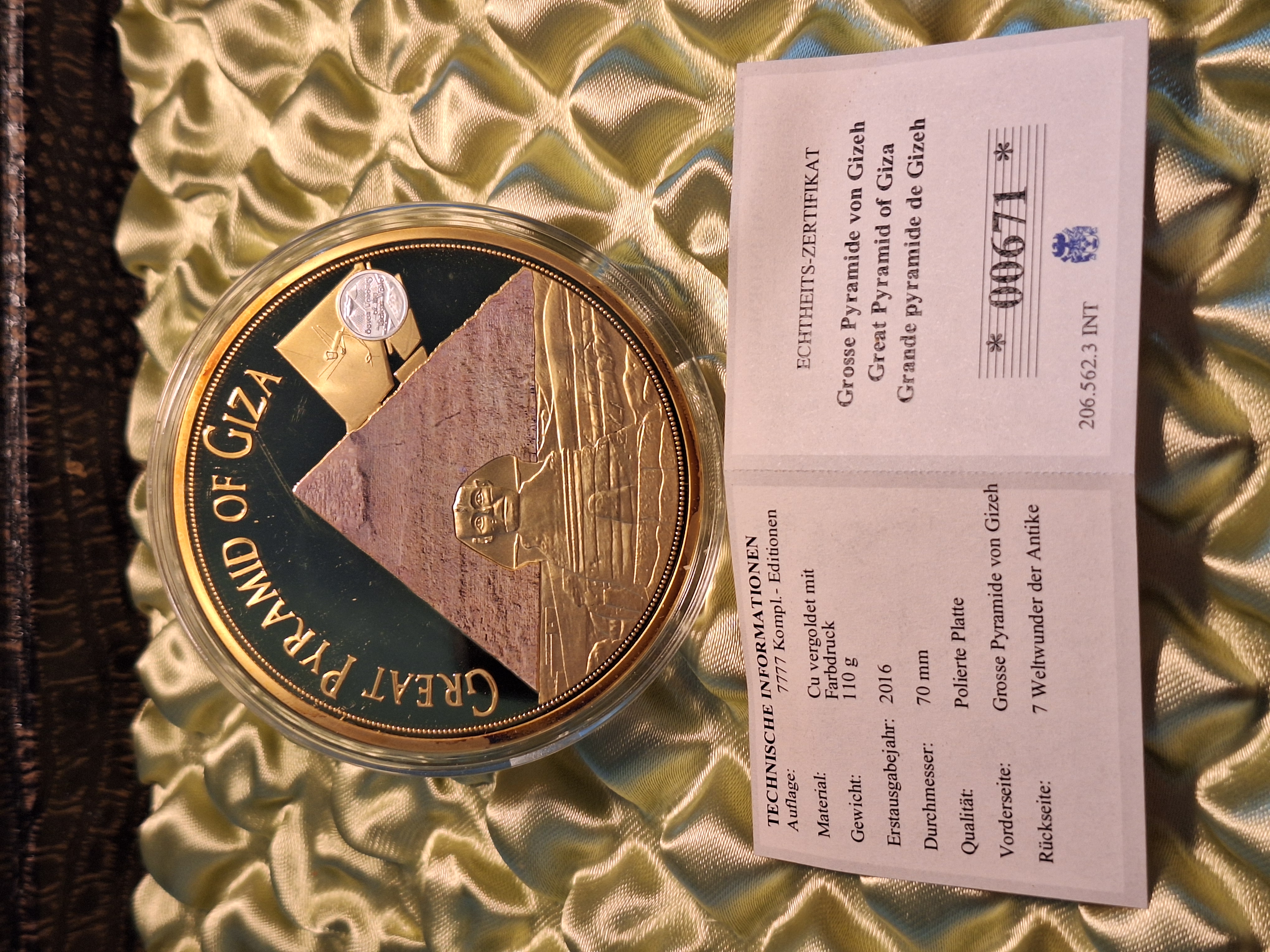 Medaille - Grosse Pyramide von Gizeh — Bild 2
