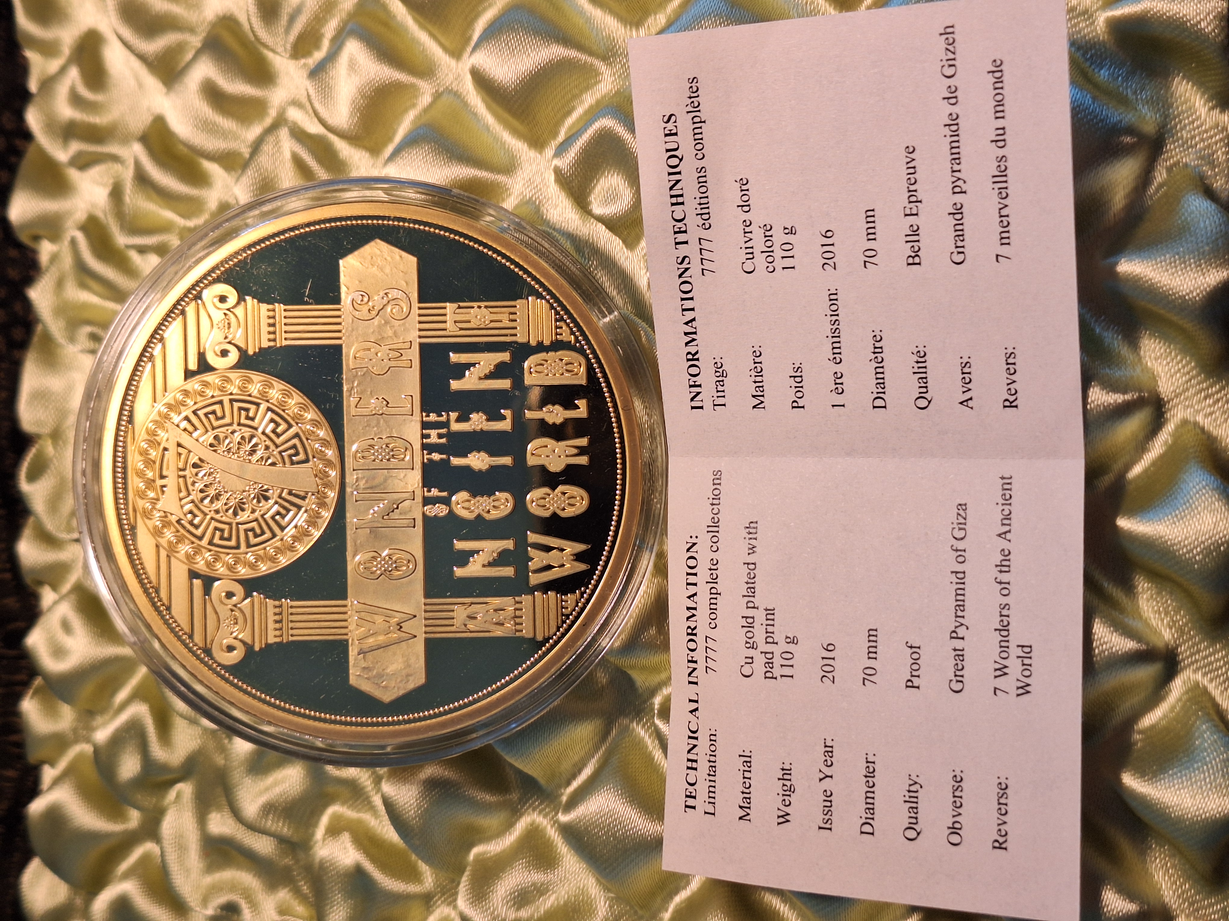 Medaille - Grosse Pyramide von Gizeh — Bild 3