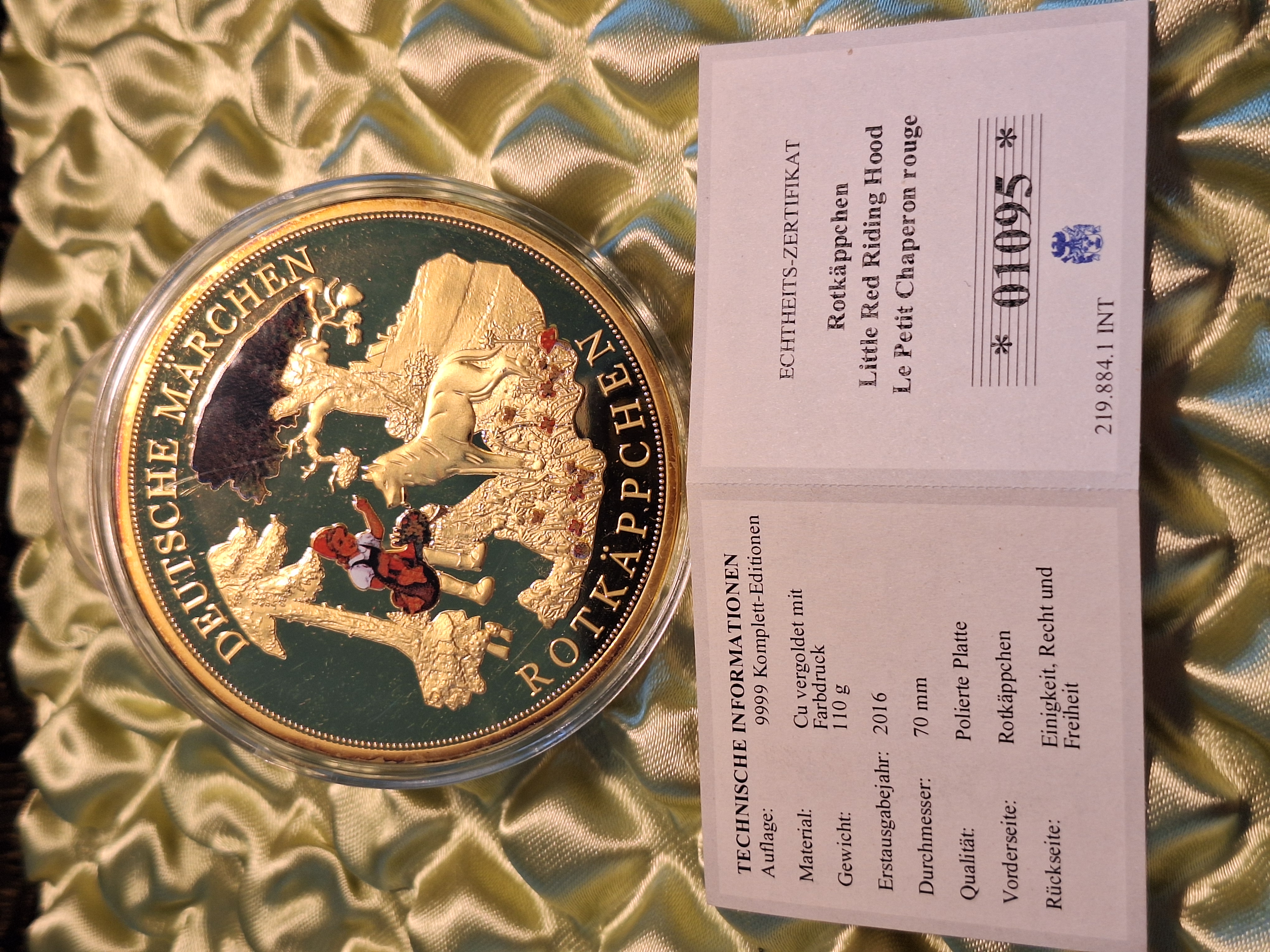 Medaille - Rotkäppchen — Bild 2