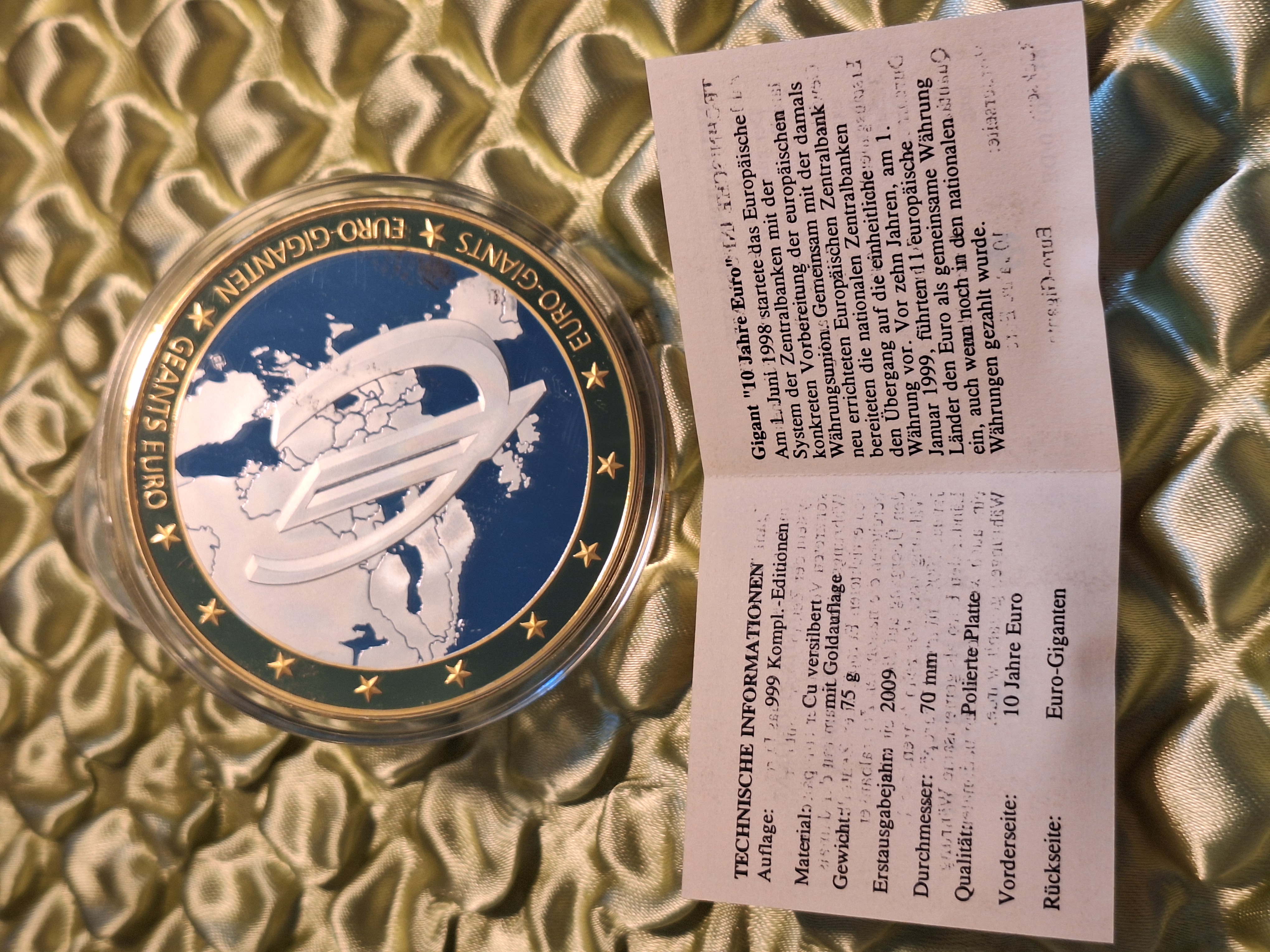 Medaille - Gigant 10 Jahre Euro — Bild 2