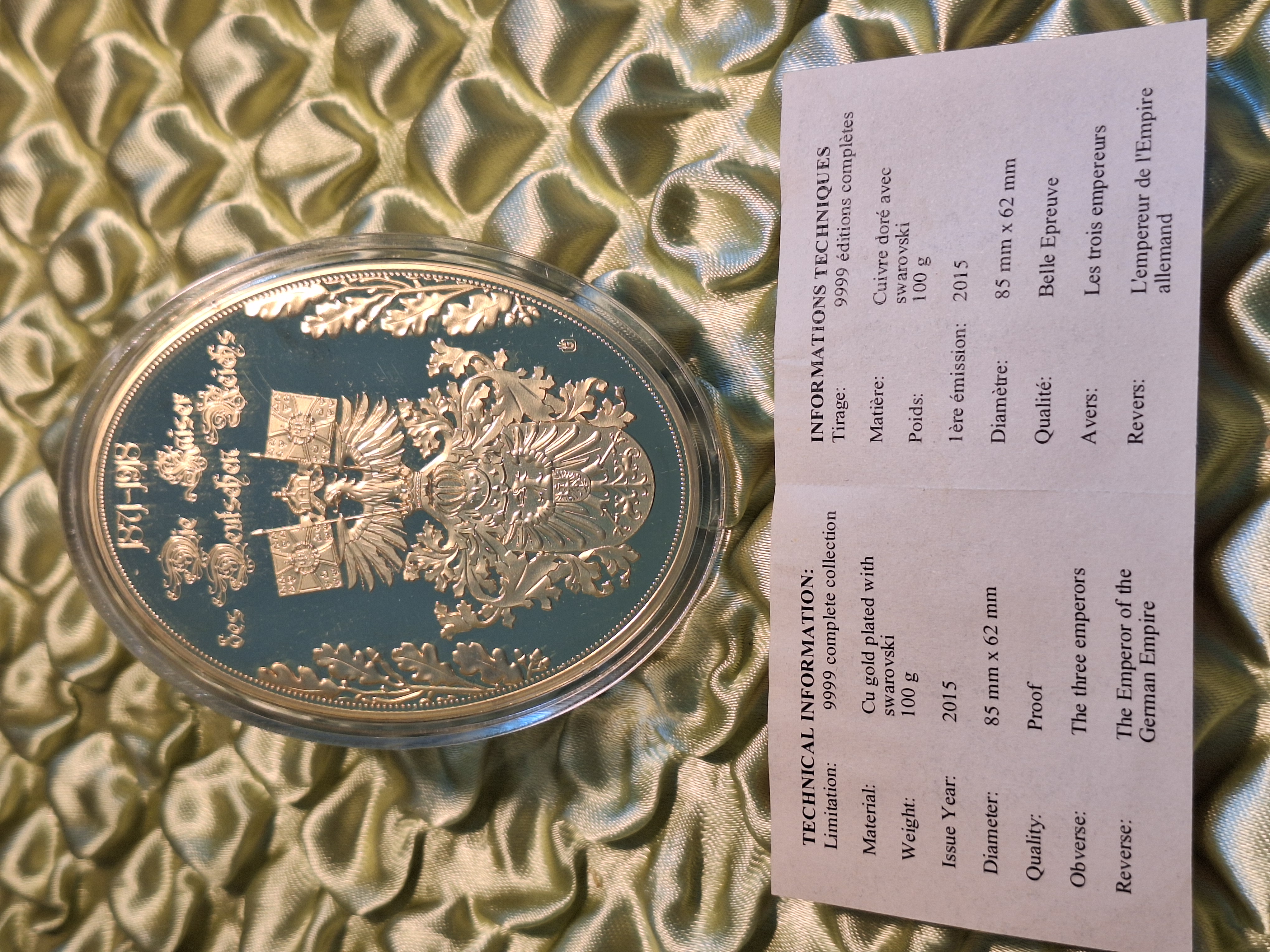 Medaille - Die drei Kaiser — Bild 3