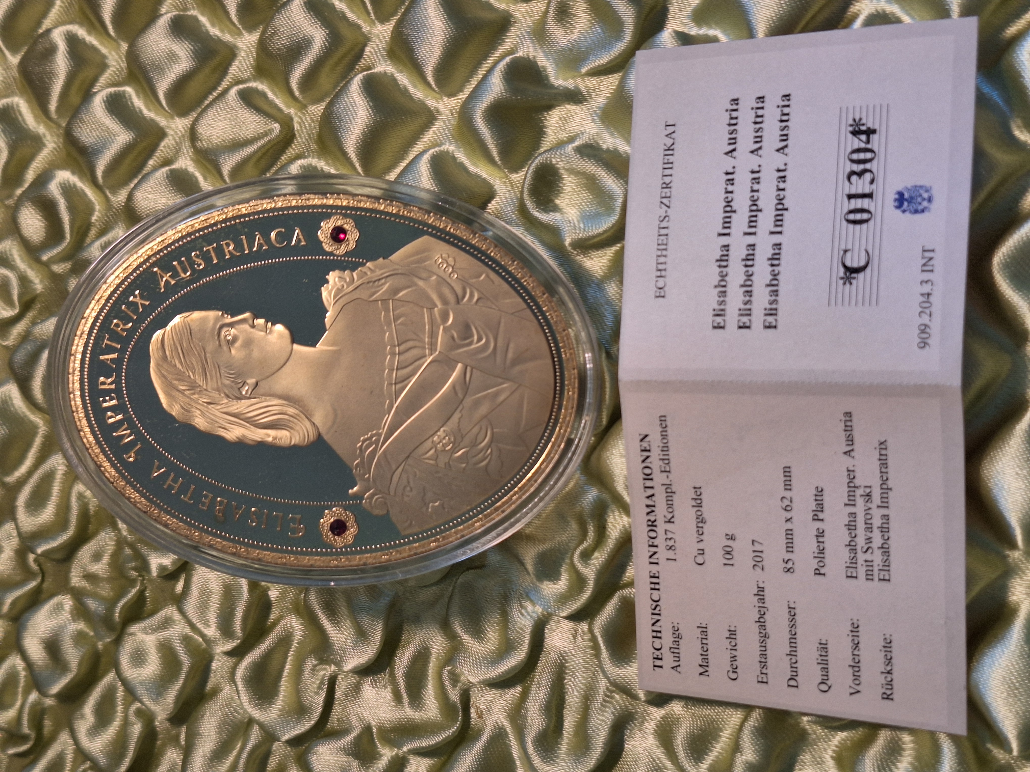 Medaille - Elisabetha Imper. Austria — Bild 2