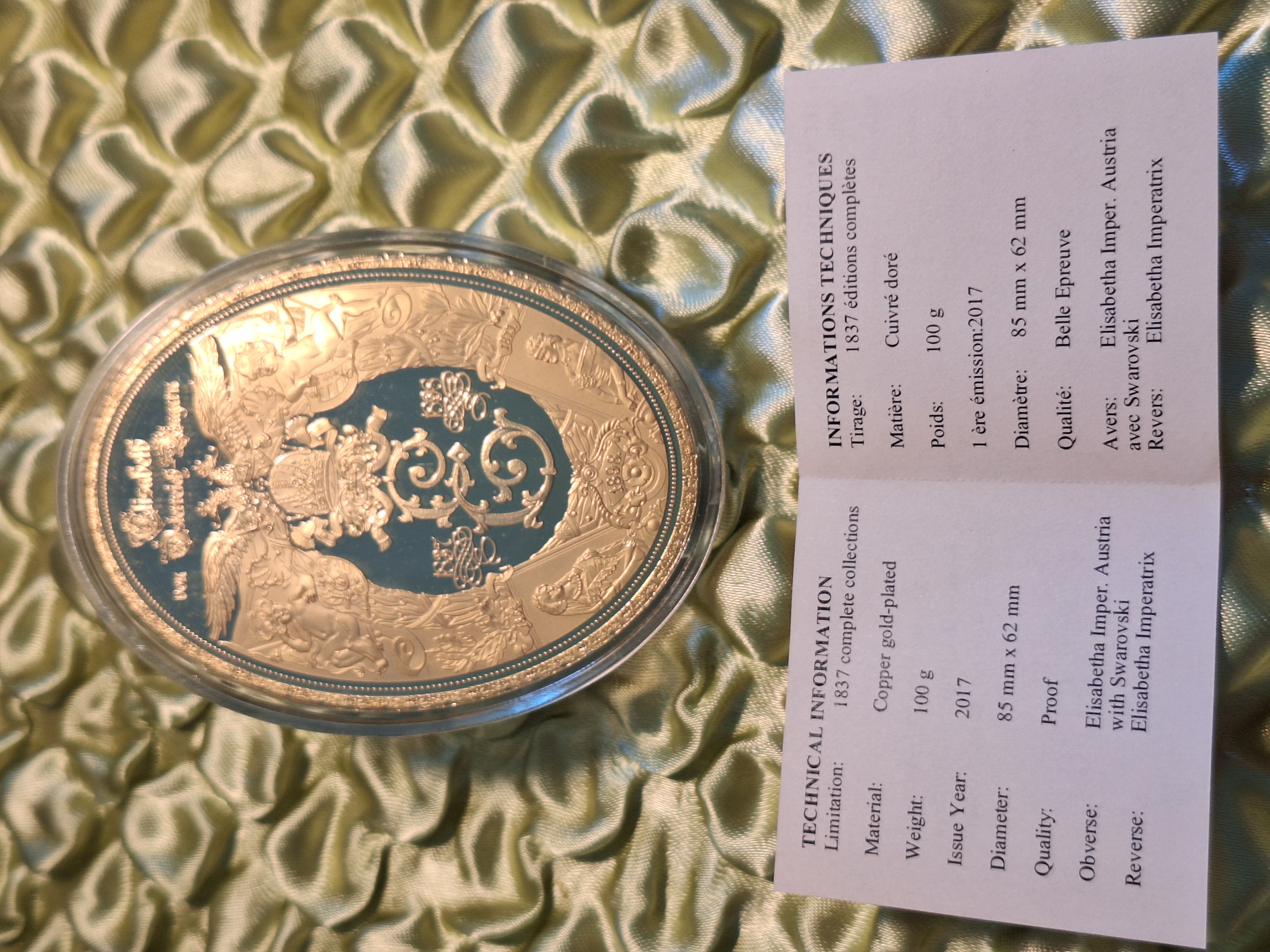 Medaille - Elisabetha Imper. Austria — Bild 3