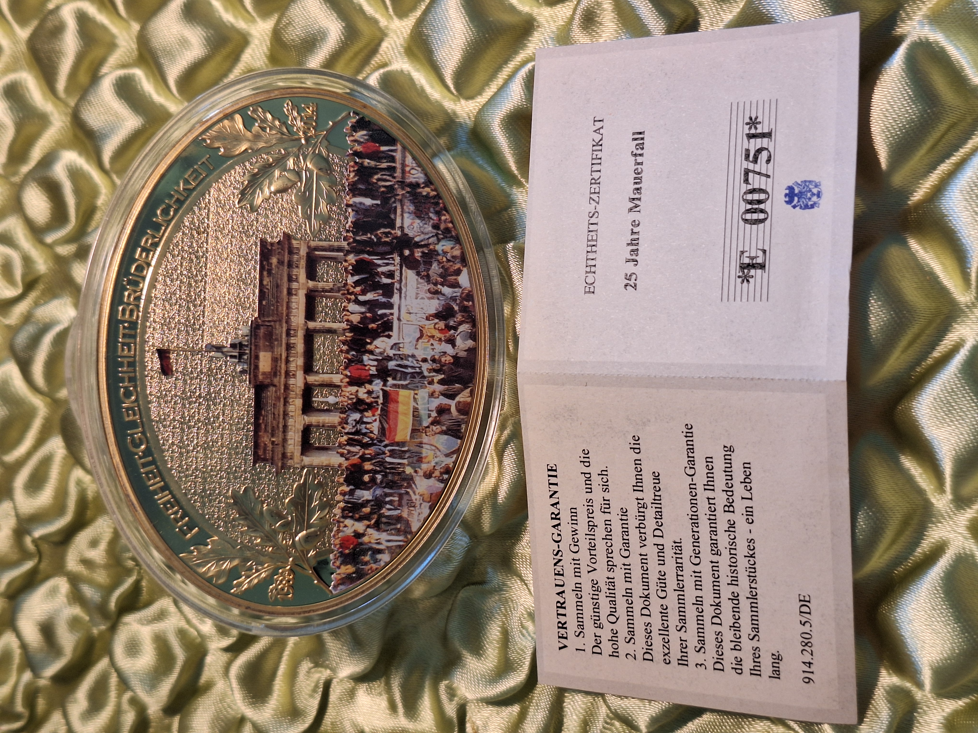 Medaille - 25 Jahre Mauerfall — Bild 2