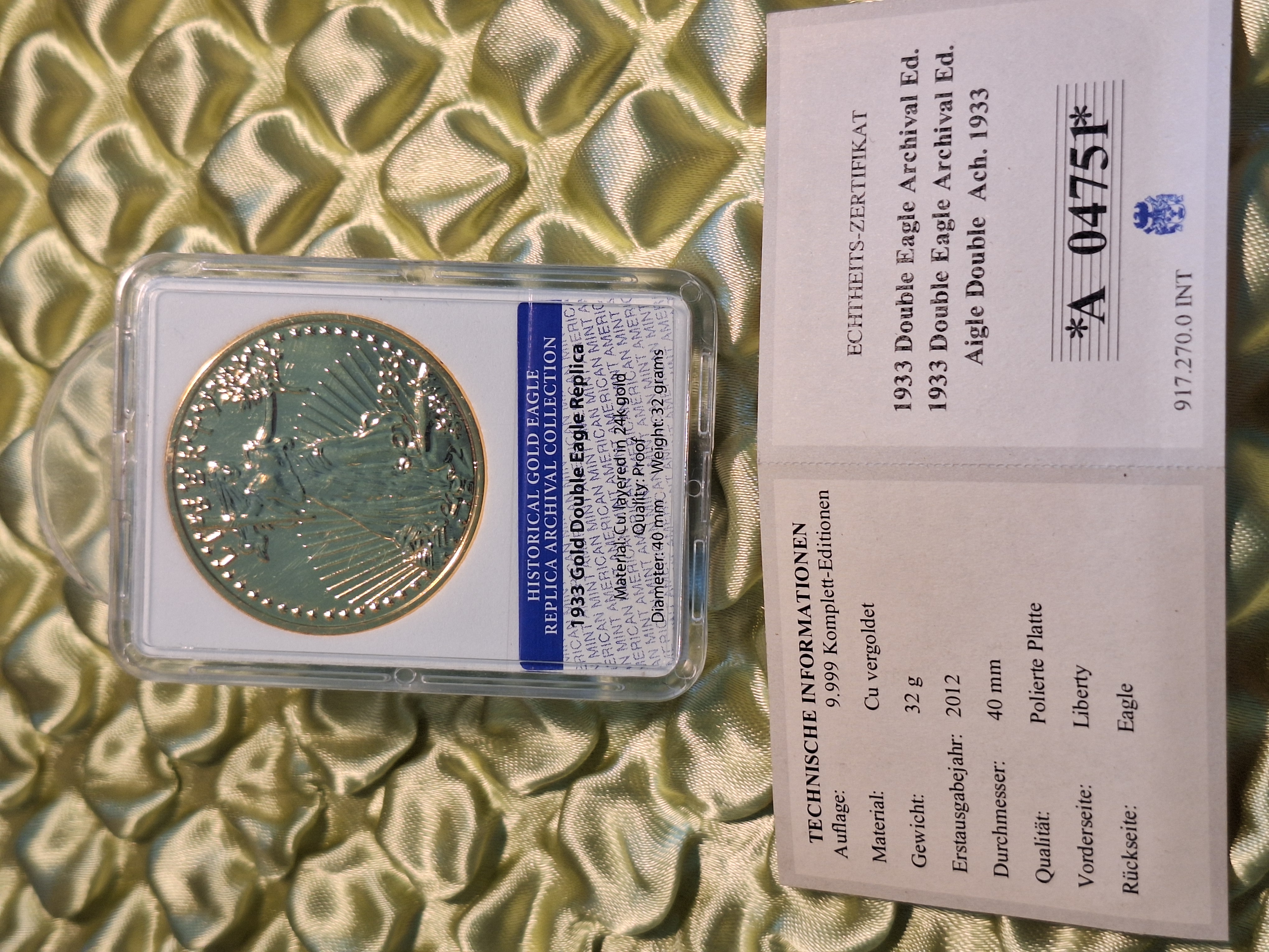 1933 Double Eagle (Replica - Kopie) — Bild 2