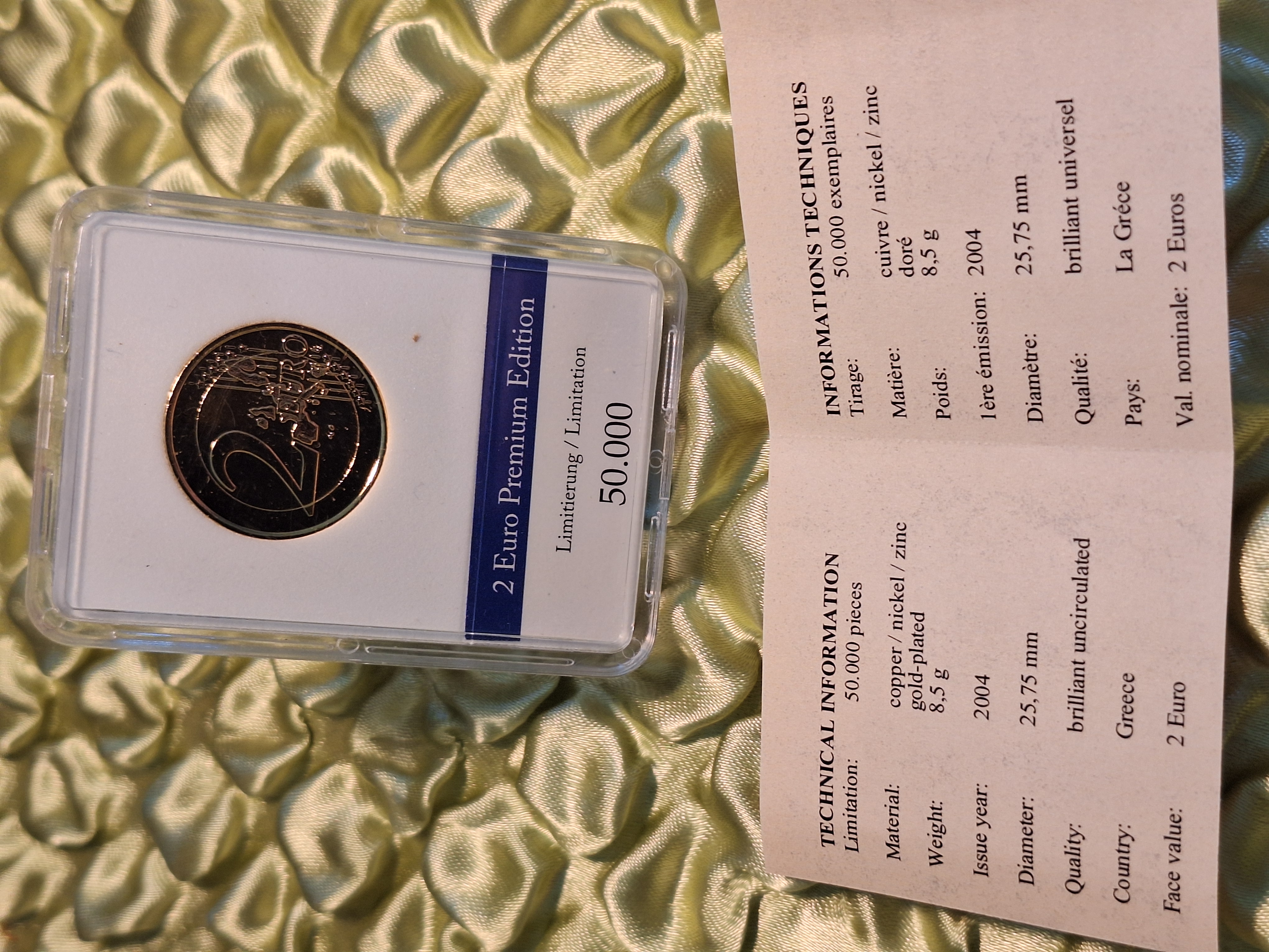 2 Euro Olypia 2004 vergoldet — Bild 3