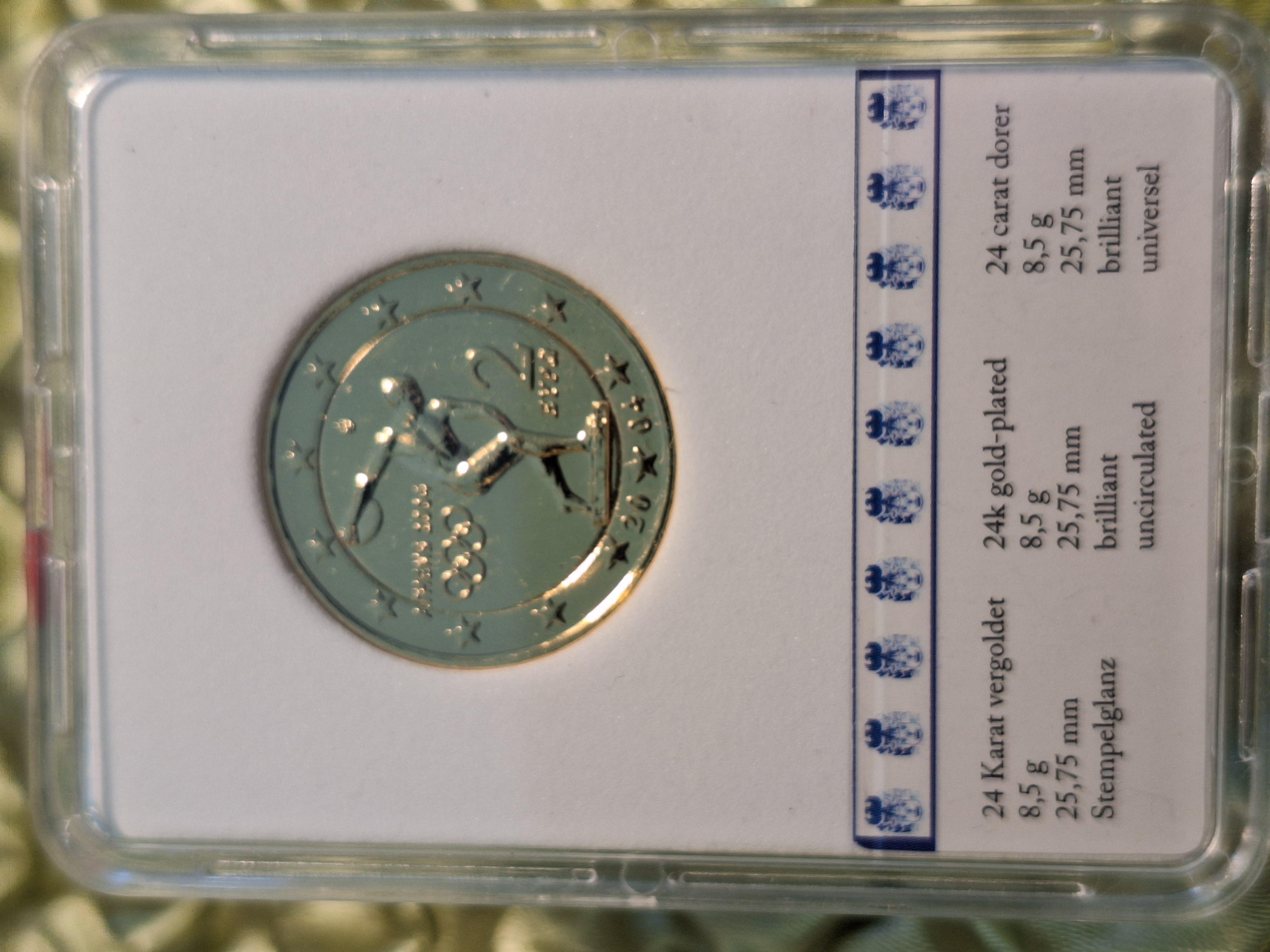 2 Euro Olypia 2004 vergoldet, 2004