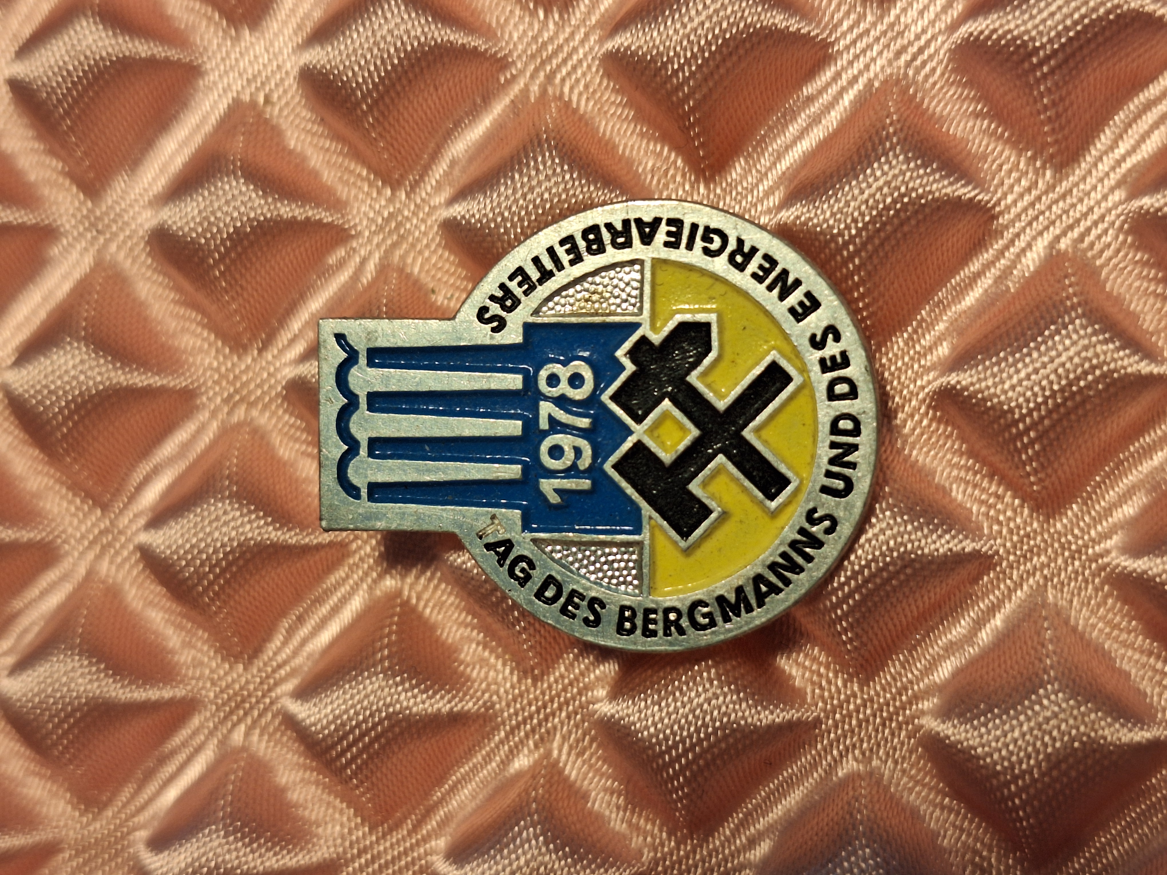 DDR - Abzeichen Tag Des Bergmanns Und Des Energiearbeiters 1978, 1978