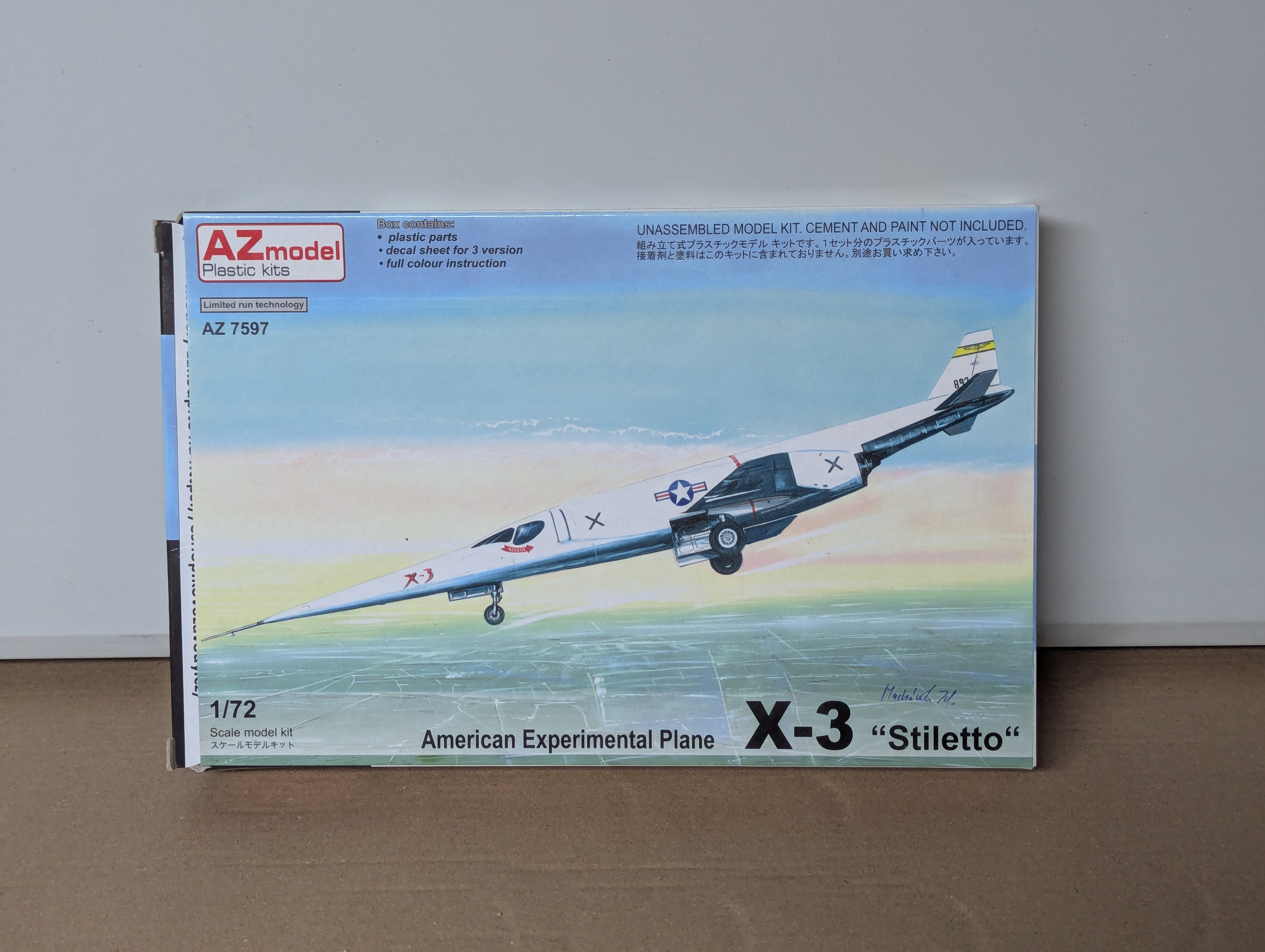 Modell Flugzeug - Americal Experimental Plane X-3