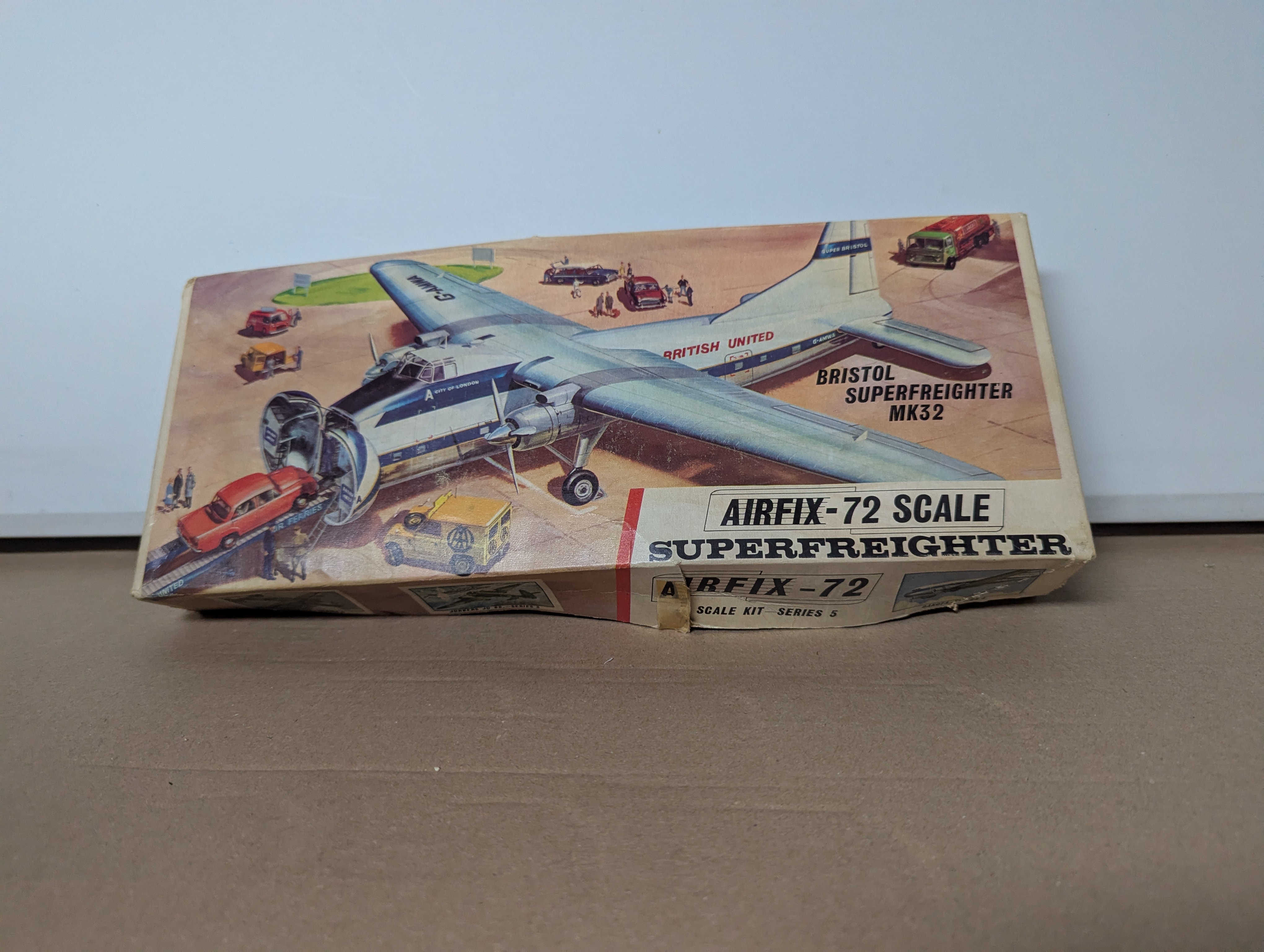 Modell Flugzeug - Vintage Airfix 1:72 Bristol SuperFreighter MK 32 - Bausatz