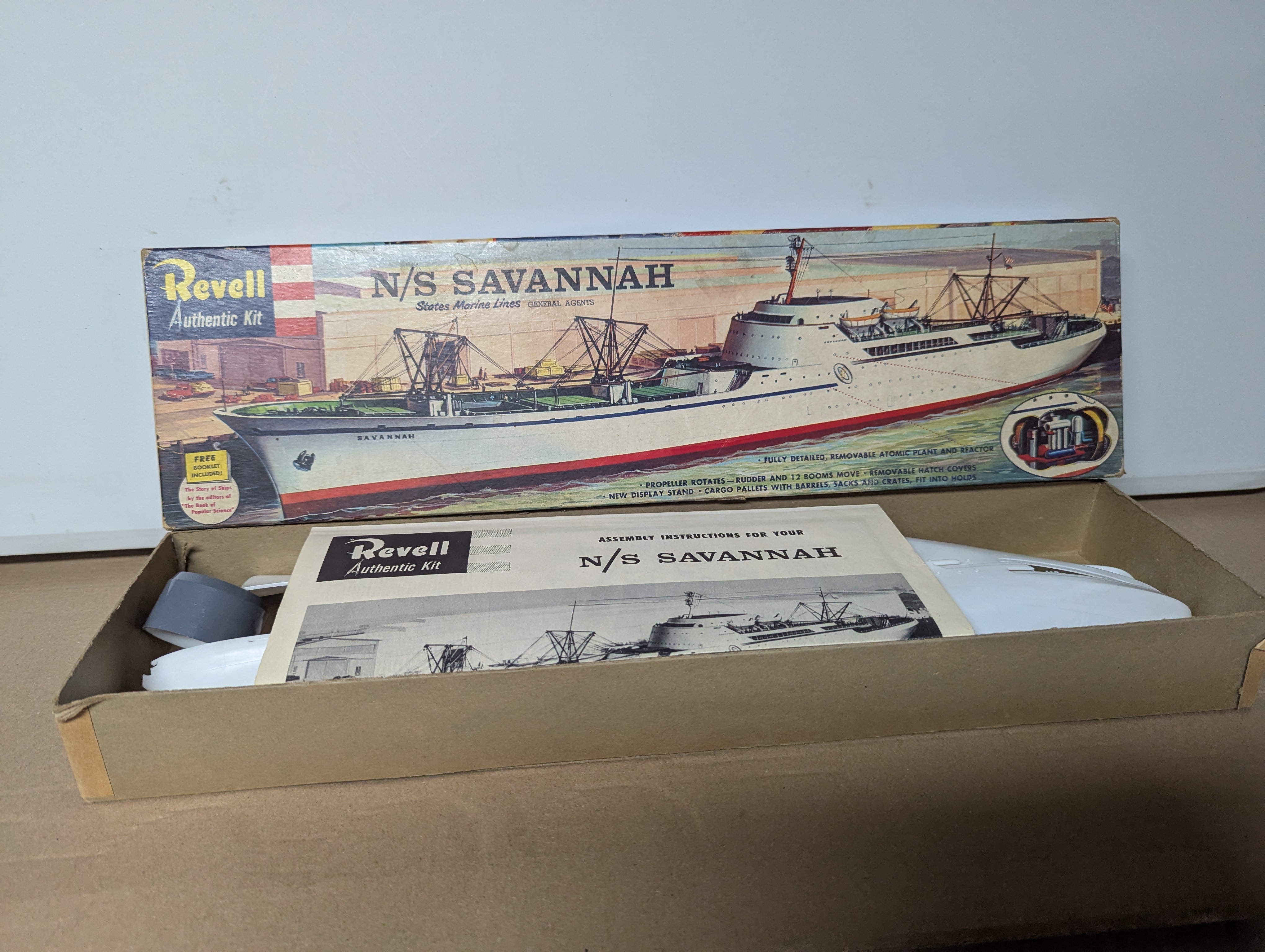 Modell Schiff - Vintage 1960 Revell N/S Savanna 1:380 Scale - Bausatz — Bild 2