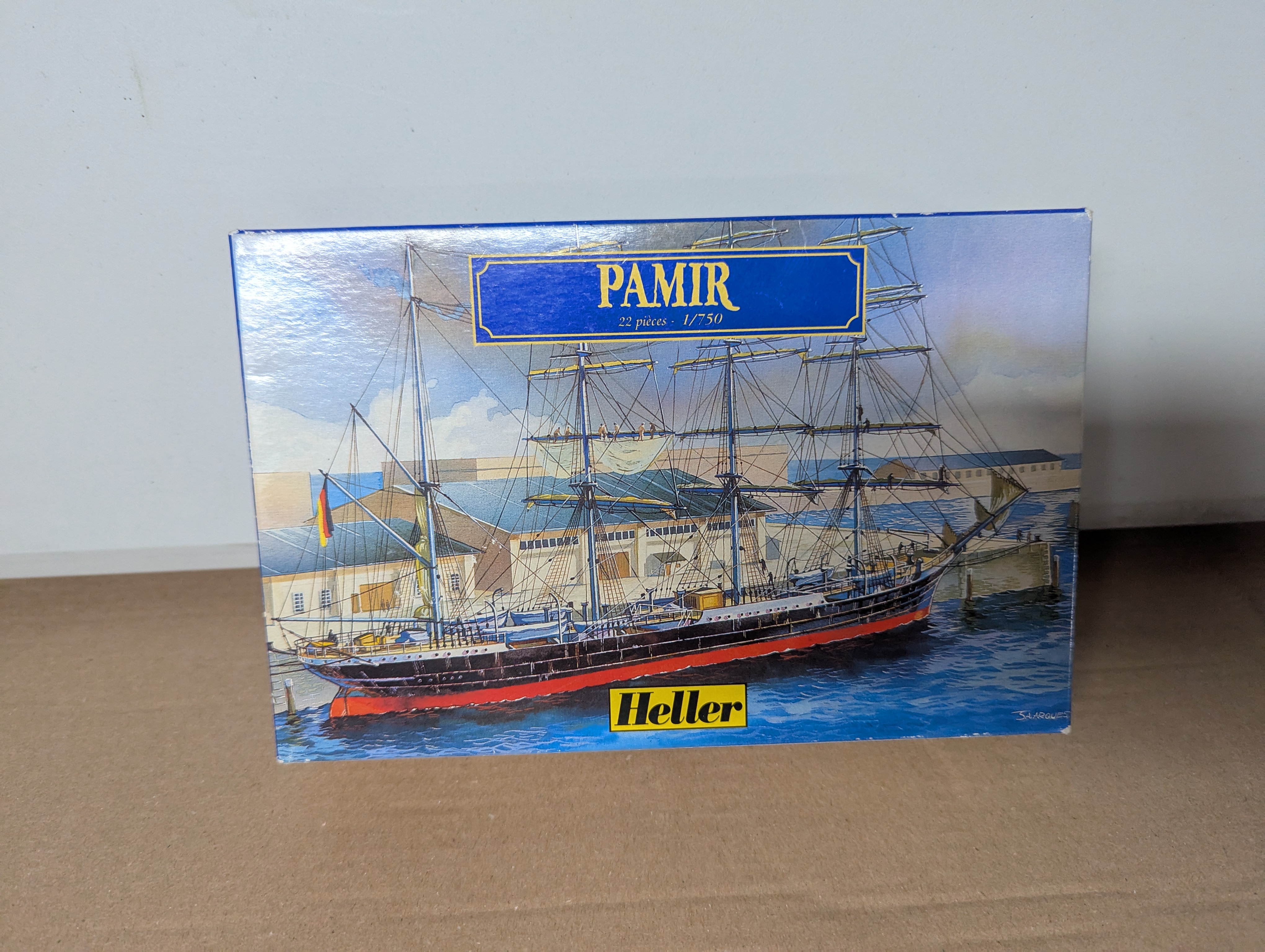 Modell Schiff - Heller Pamir Schiff 1:750 - Bausatz