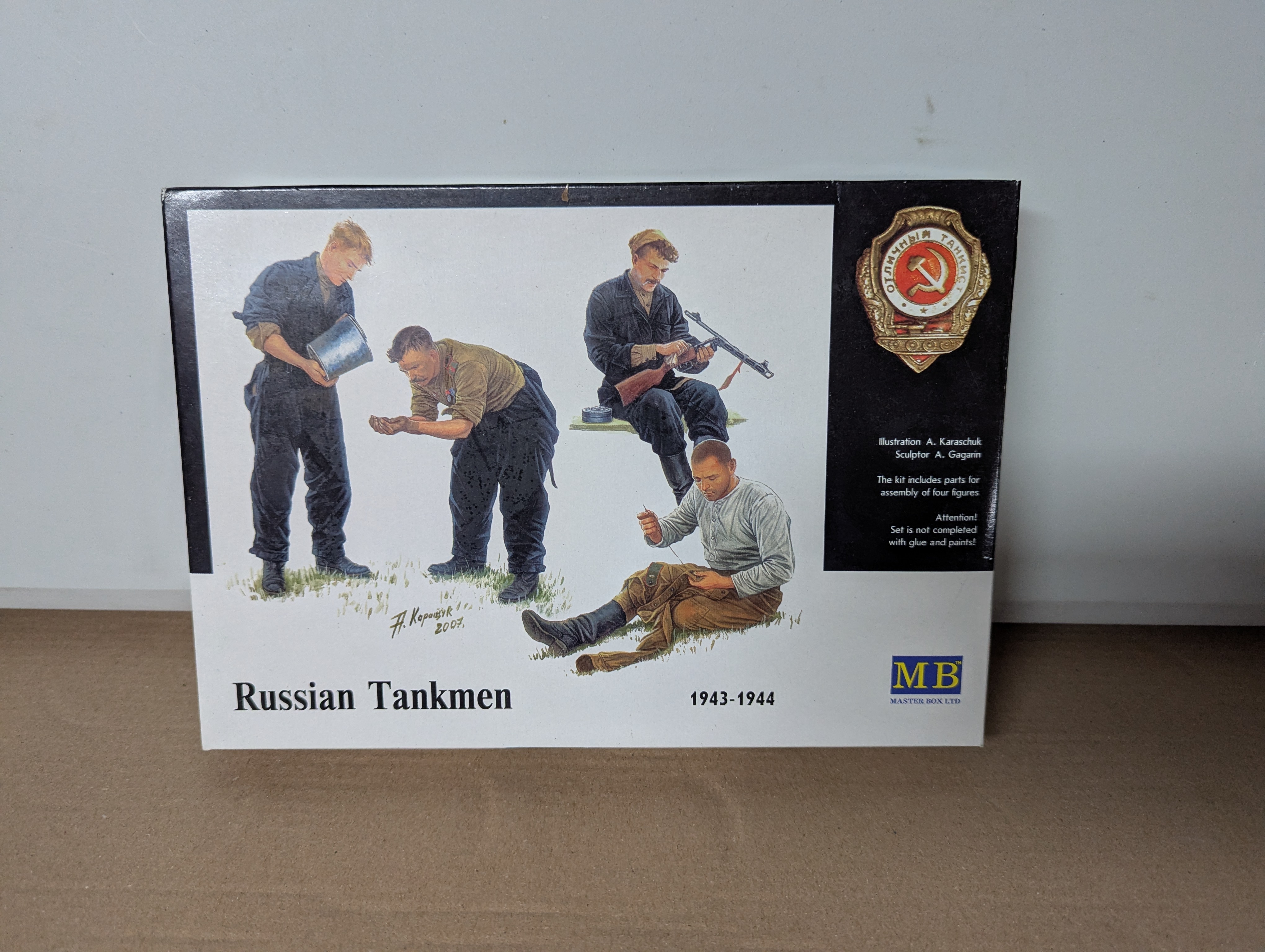 Modell Soldaten - Masterbox #03535 1:35 Russian Tankmen, 1943-1944 - Bausatz