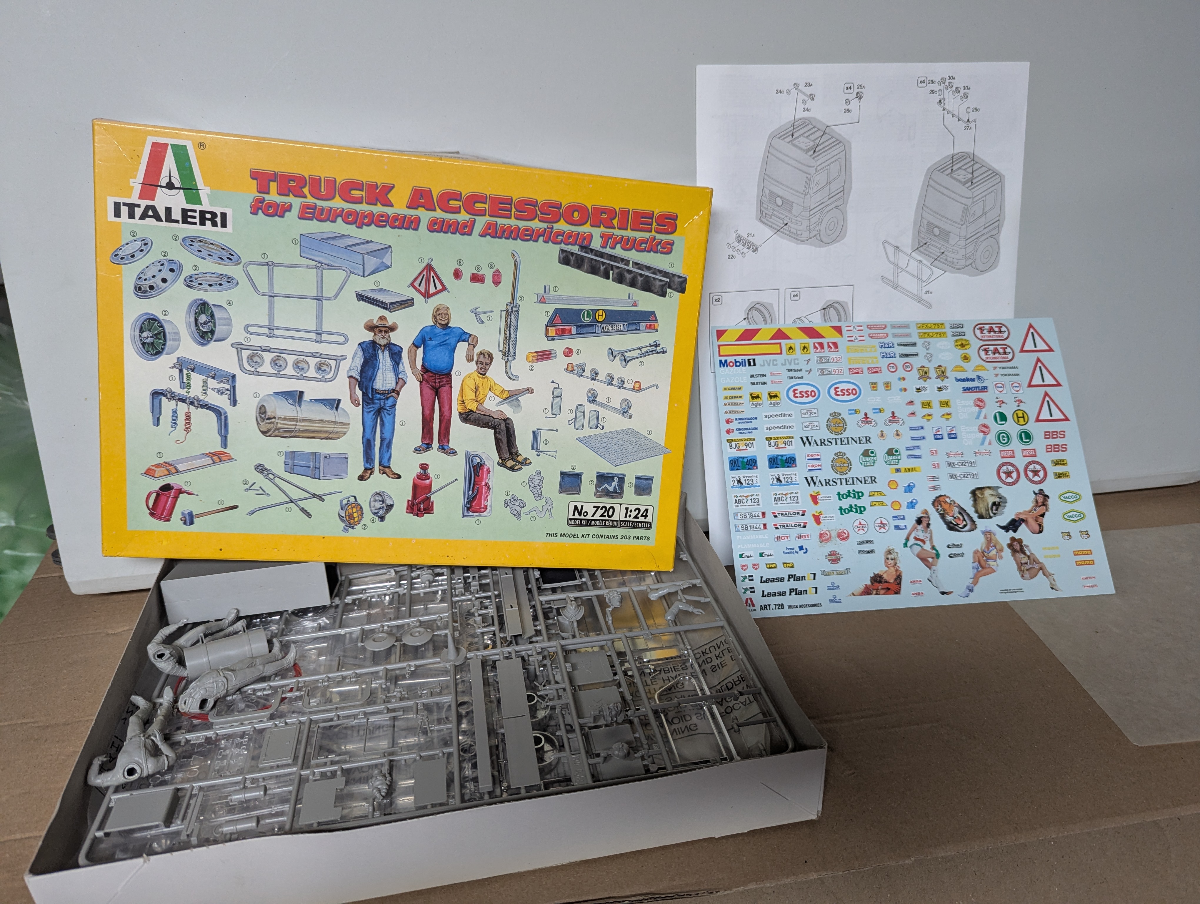 Modell Truck - ITALERI Truck Accessories II 720 1:24 Modellbausatz Trucks - Bausatz — Bild 2