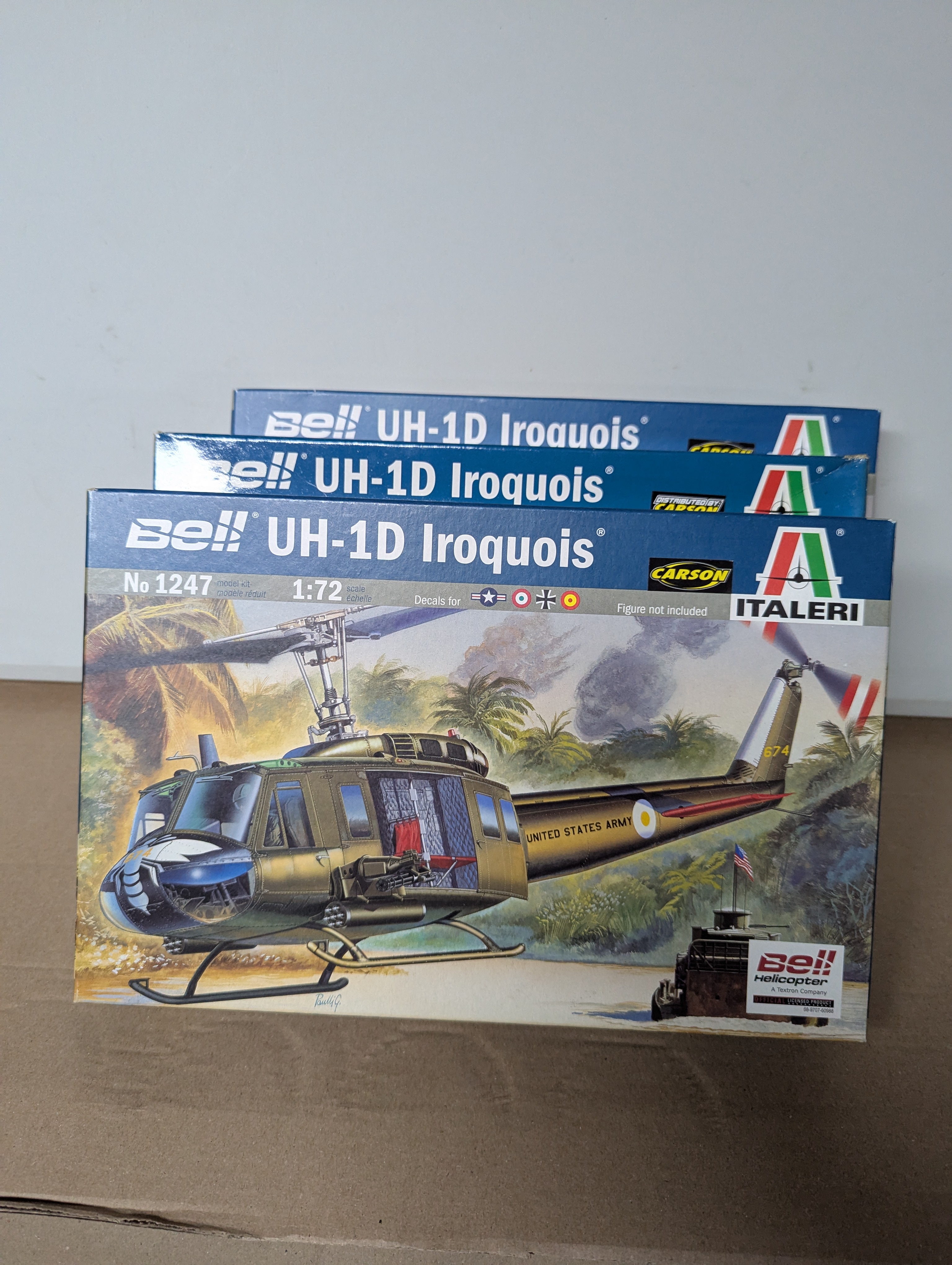 Modell Hubschrauber - Italeri 1247 1:72 Helicopter Bell UH-1D - Bausatz