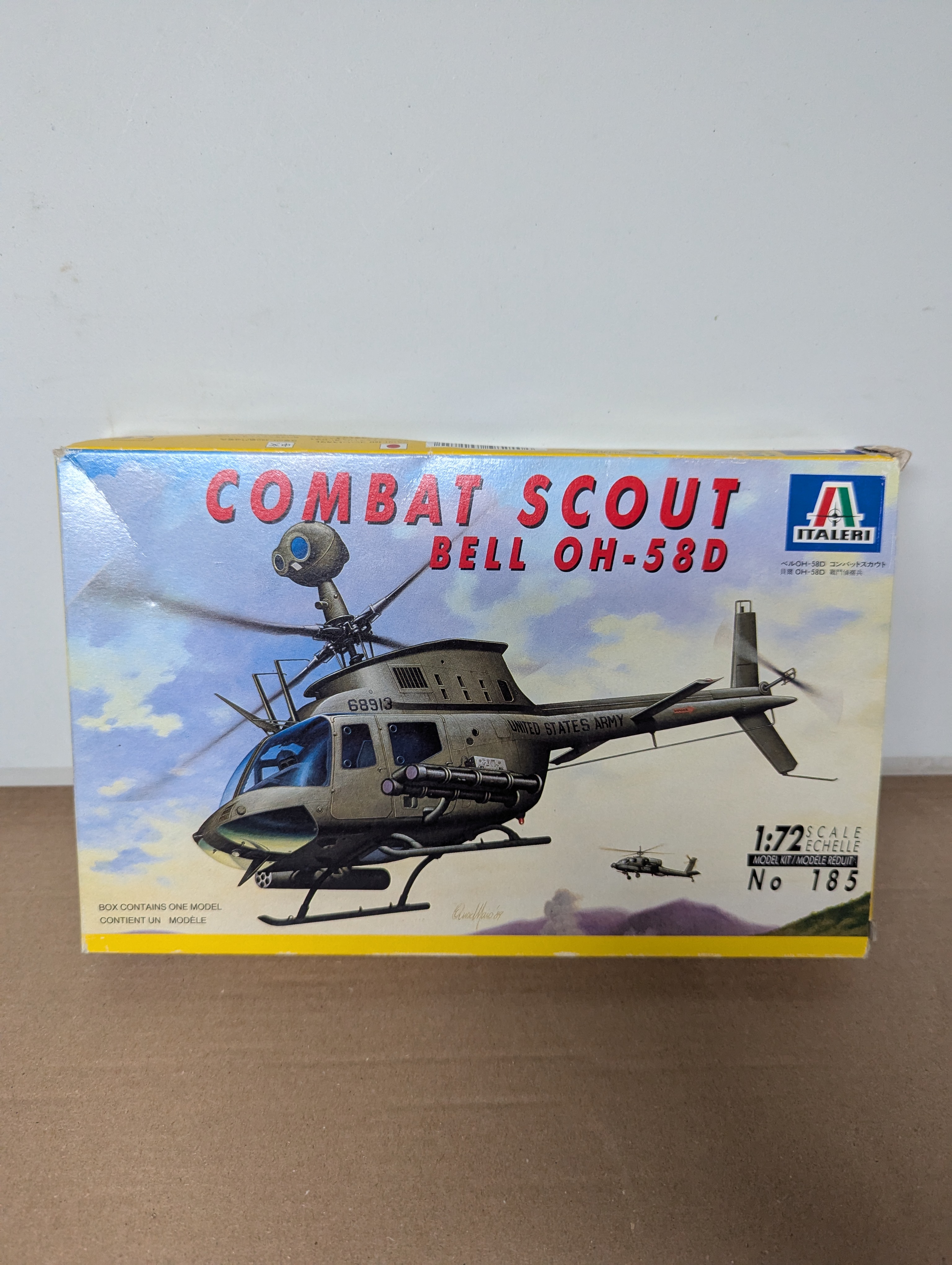 Modell Hubschrauber - ITALERI 1:72 COMBAT SCOUT BELL OH-58 D  - Bausatz