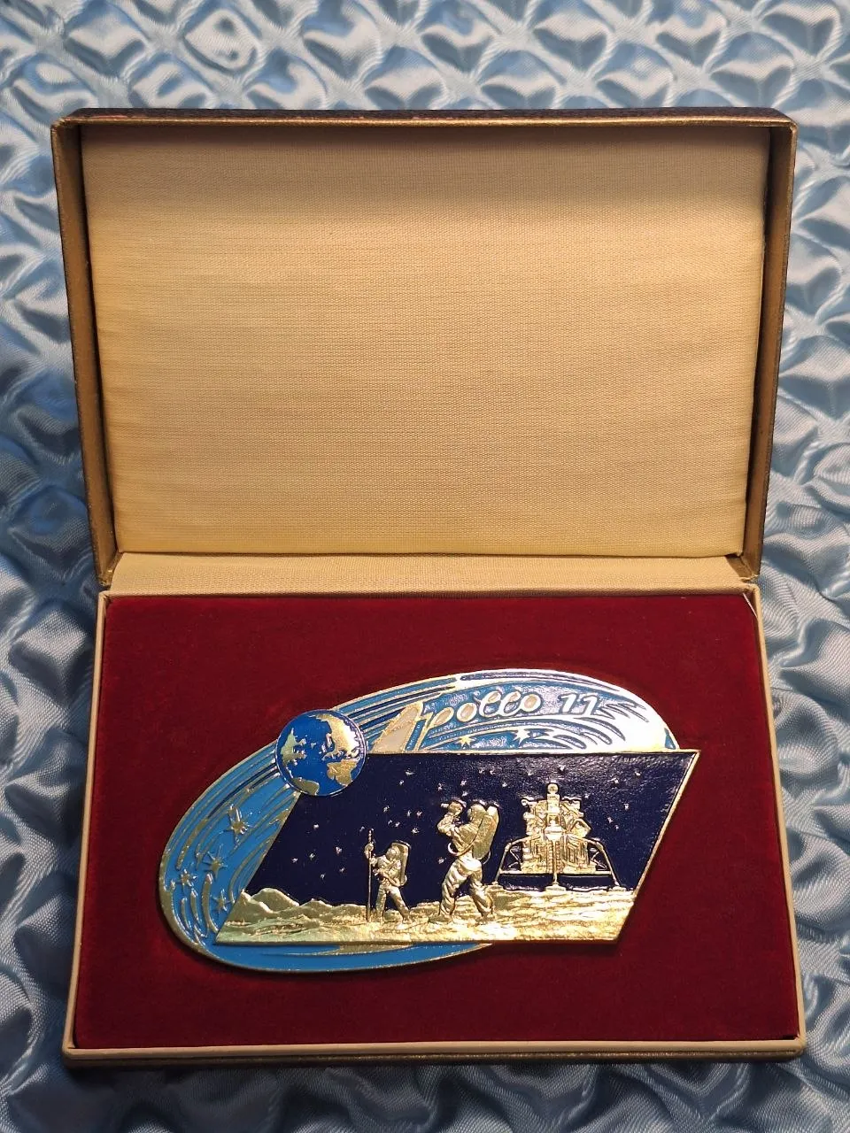 Gedenkmedaille - Apollo 11 Medaille - DDR Medaille mit Verpackung